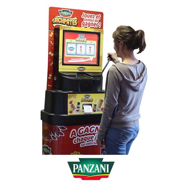 borne ecran jackpot panzani