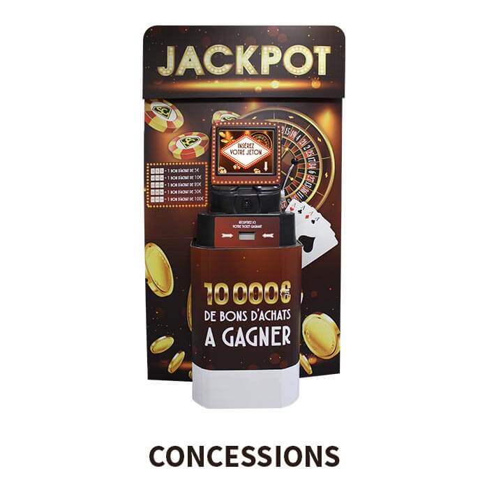 borne jackpot location jeu concession