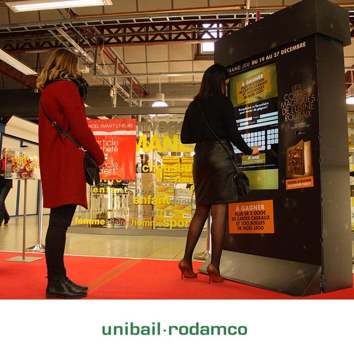 unibail rodamco borne tactile