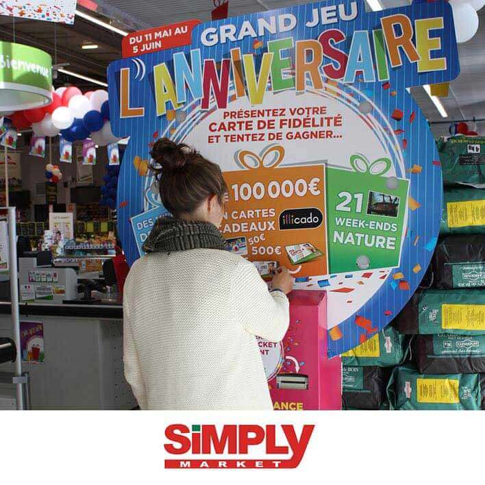 borne de jeu simply market