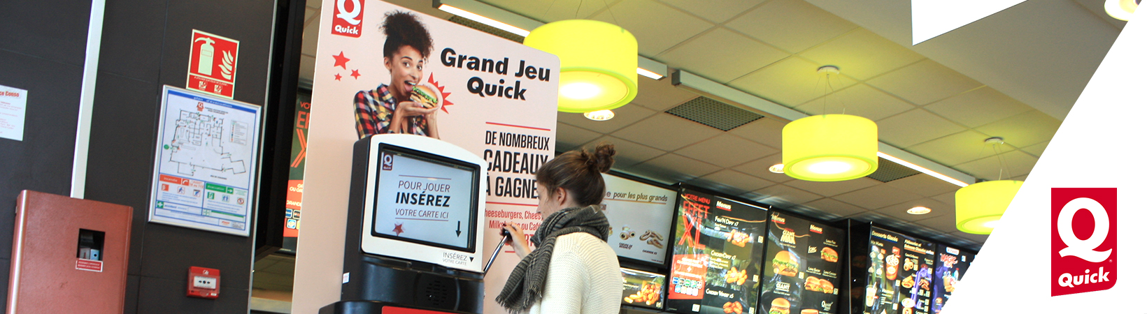 Grand Jeu national Quick - Borne de jeu