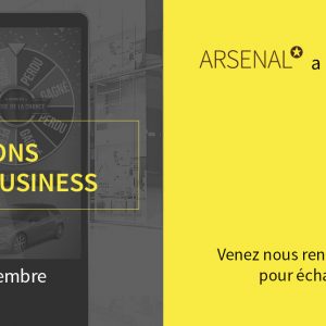 Arsenal présente ses bornes de jeu au salon Paris Retail Week