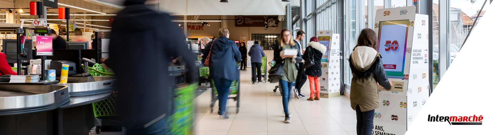 Borne de jeu 50 ans Intermarché