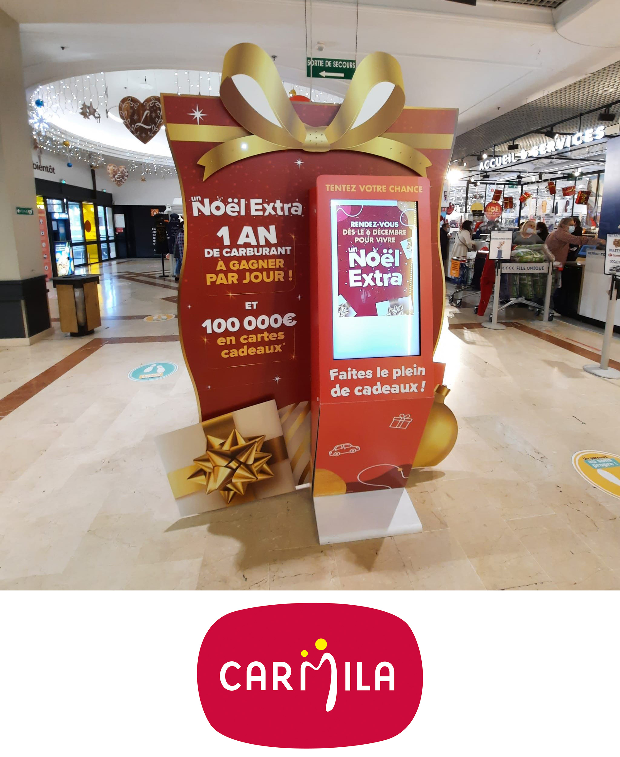 Bornes interactives de jeux - Carmila