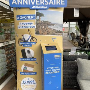 Bornes de jeux en magasin Mr Bricolage