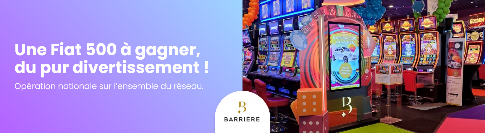 Opération borne de jeu Casino Barrière