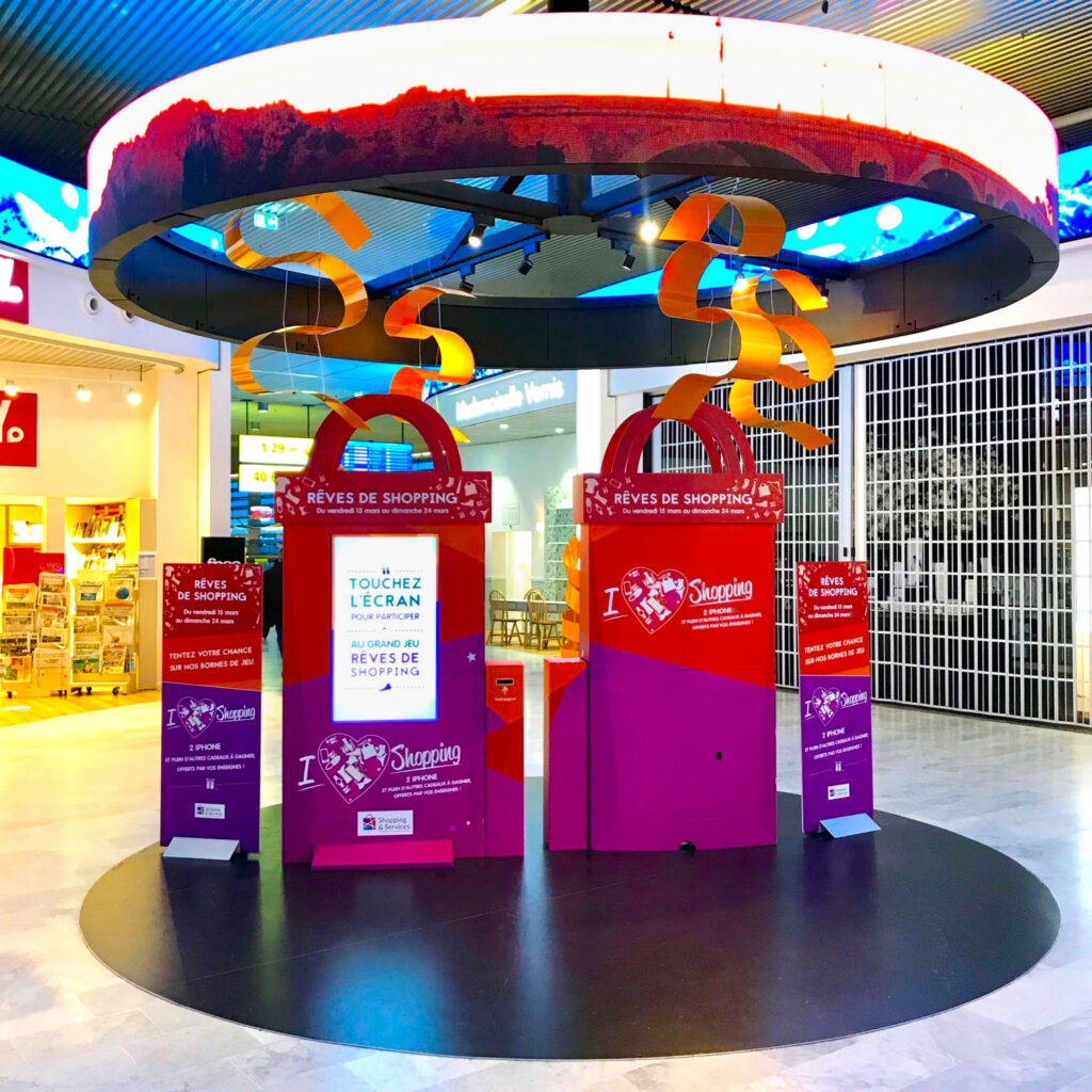 Borne d’animation interactive et digitale marketing permettant de collecter des données clients, générer des leads qualifiés et optimiser vos stratégies marketing.
