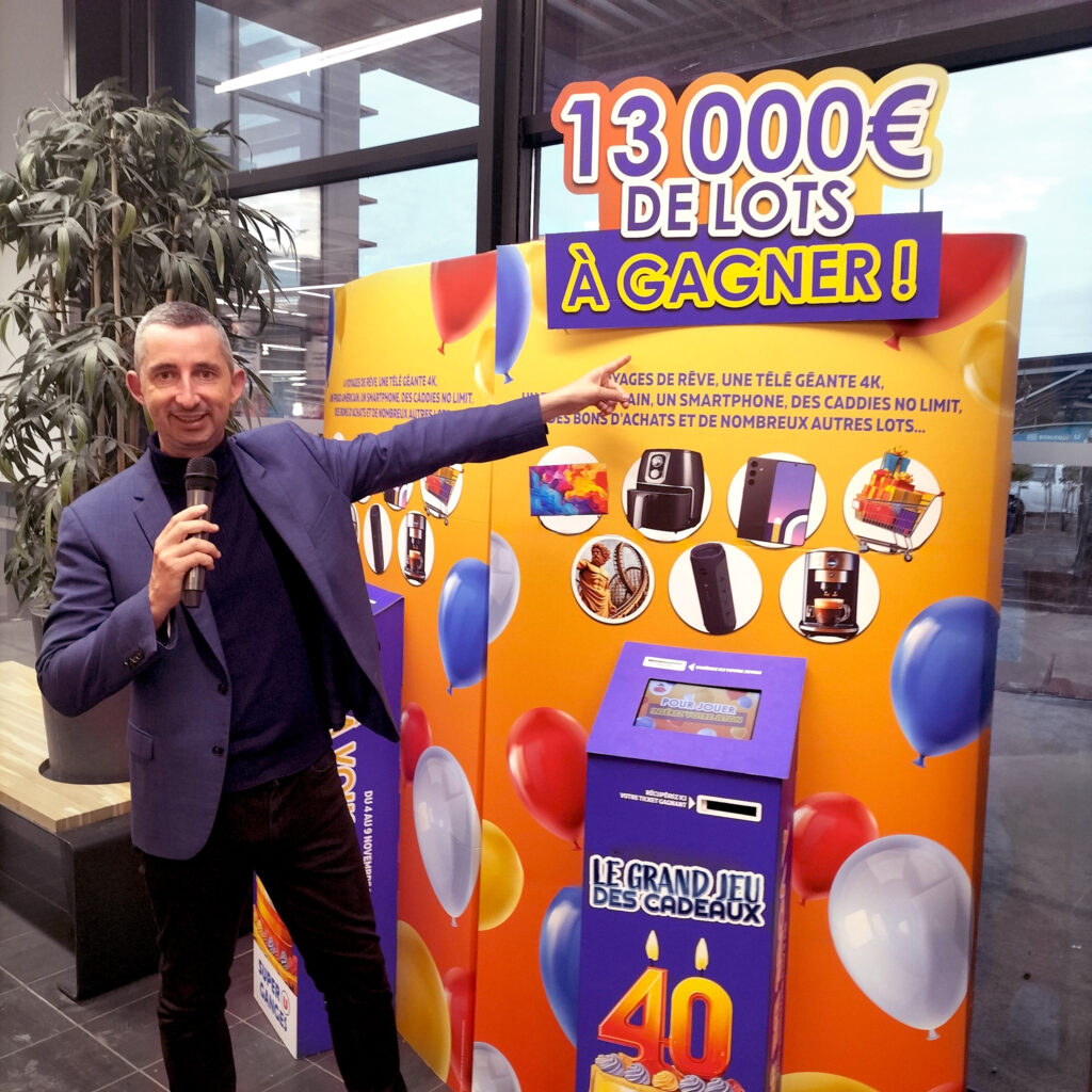 Borne d’animation interactive et digitale marketing permettant de collecter des données clients, générer des leads qualifiés et optimiser vos stratégies marketing.