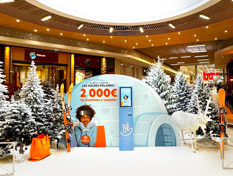 Borne d’animation interactive et digitale marketing permettant de collecter des données clients, générer des leads qualifiés et optimiser vos stratégies marketing.