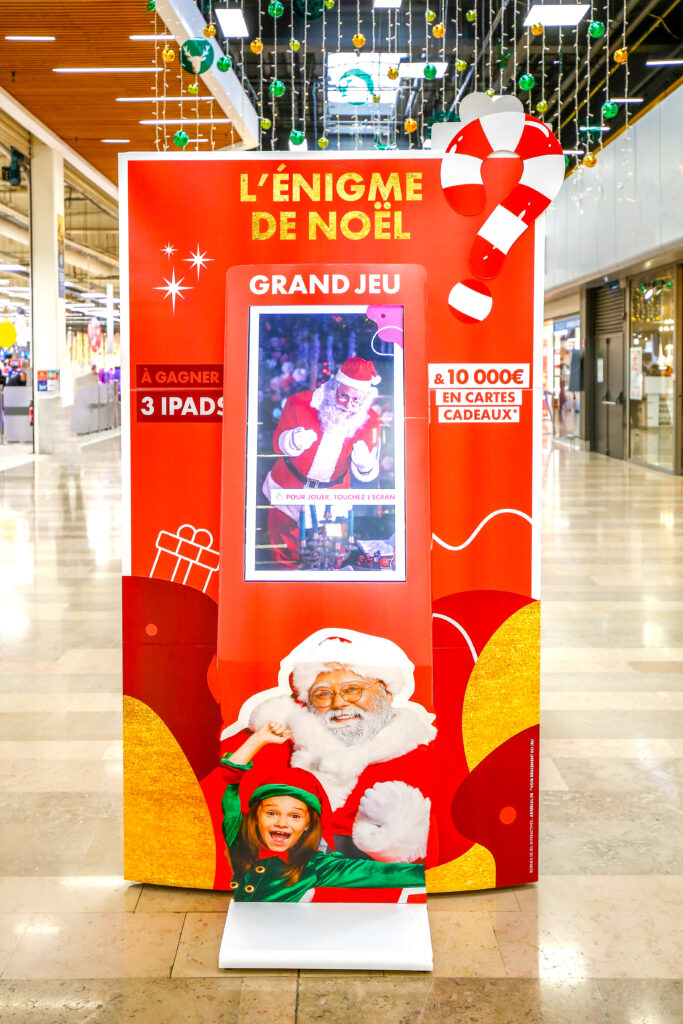 Borne d’animation interactive et digitale marketing permettant de collecter des données clients, générer des leads qualifiés et optimiser vos stratégies marketing.