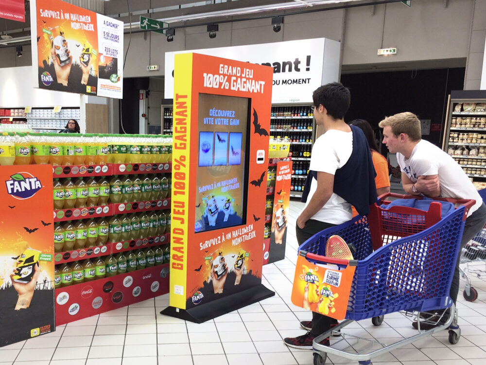 borne de jeu concours marketing
