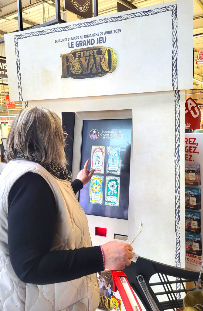 Borne d’animation interactive et digitale marketing permettant de collecter des données clients, générer des leads qualifiés et optimiser vos stratégies marketing.