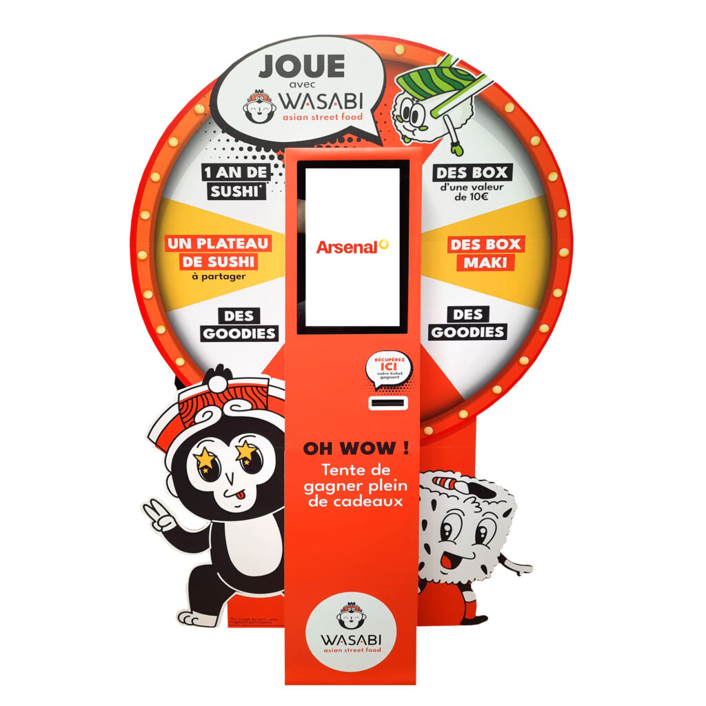 borne interactive roue de la chance