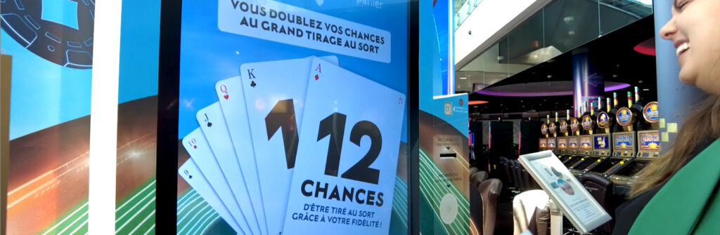 Borne d’animation interactive et digitale marketing permettant de collecter des données clients, générer des leads qualifiés et optimiser vos stratégies marketing.