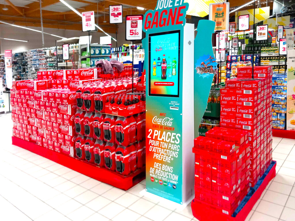 Borne d’animation interactive et digitale marketing permettant de collecter des données clients, générer des leads qualifiés et optimiser vos stratégies marketing.