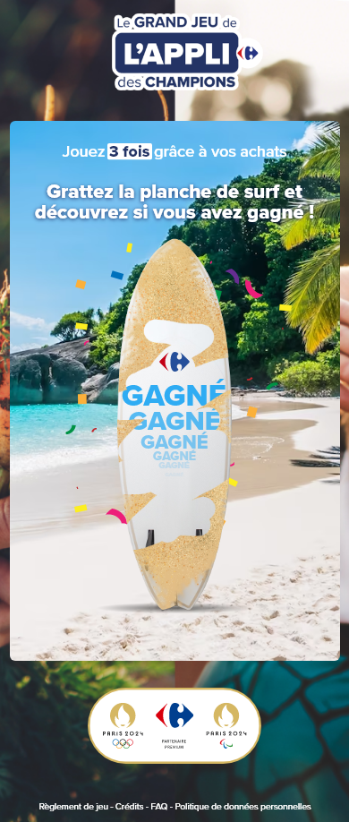 Développement de jeux marketing : roue de la fortune, quiz, instant gagnant, tirage au sort, jackpot et scoring. Solutions logicielles gamifiées pour opérations marketing omnicanales.