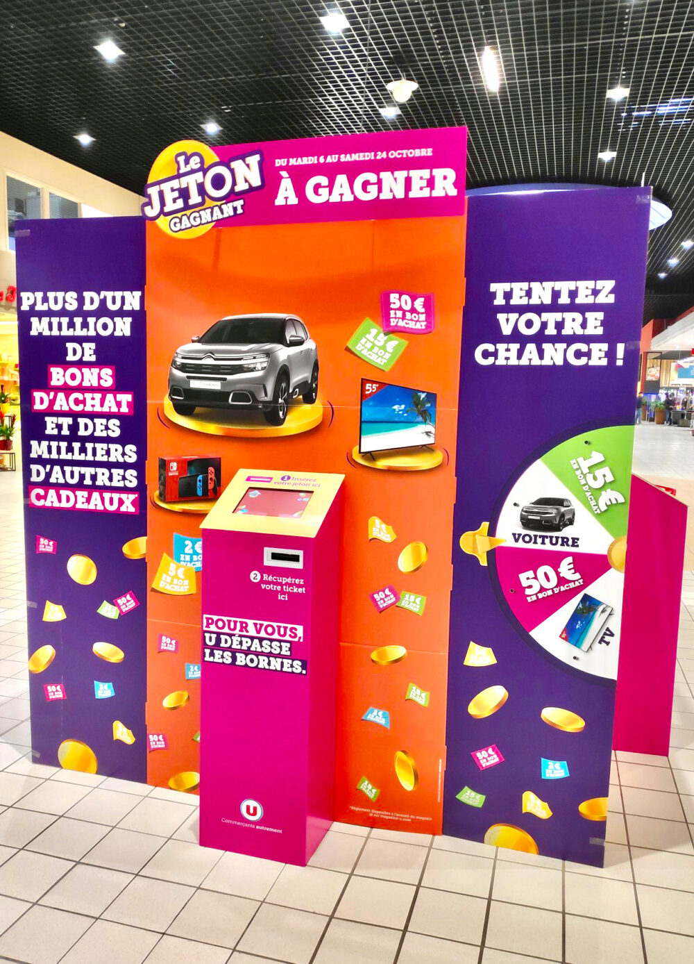 borne de jeu concours marketing