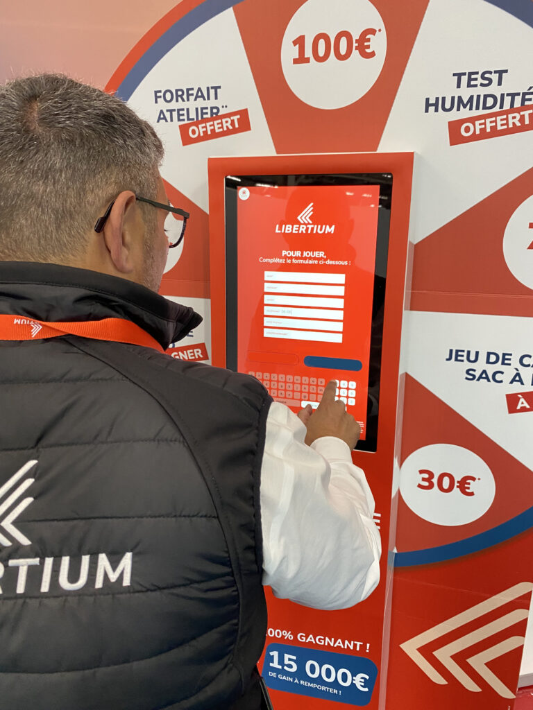 Collecte de data Salon magasin retail boutique stand popup store