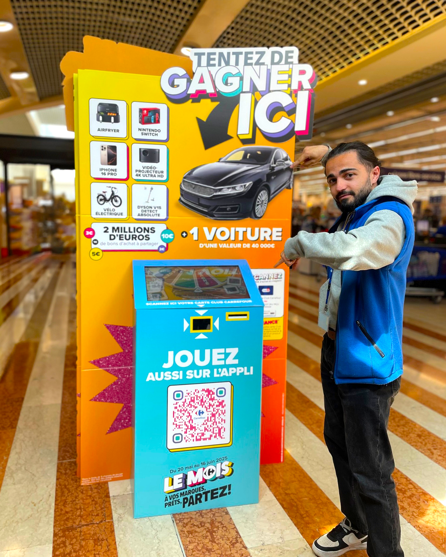 Borne d’animation interactive et digitale marketing permettant de collecter des données clients, générer des leads qualifiés et optimiser vos stratégies marketing.