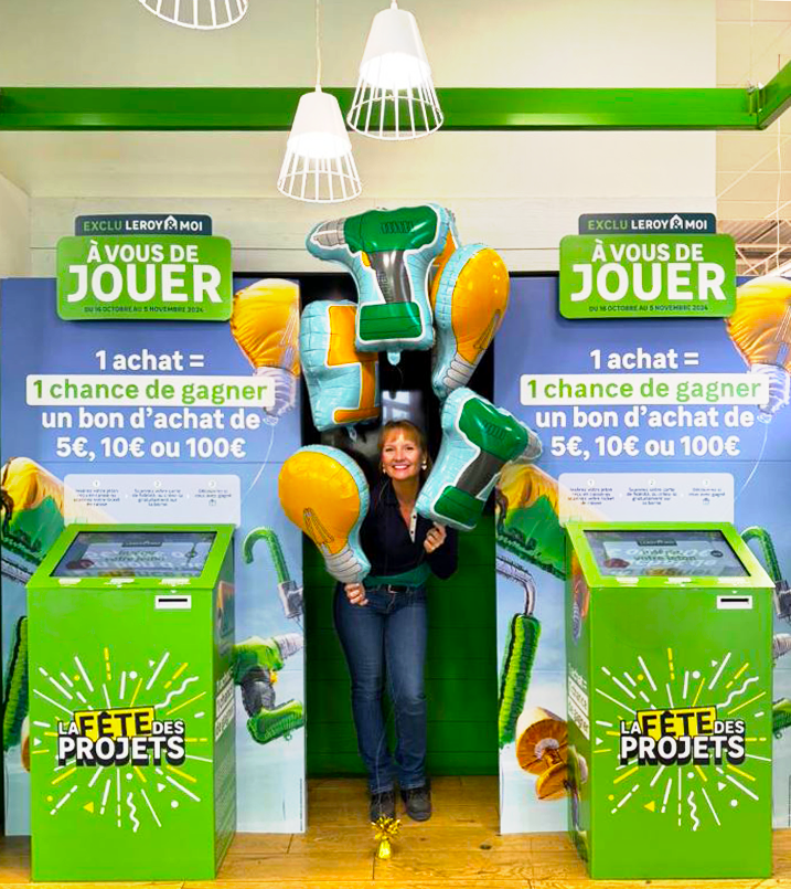 Jeux omnicanaux borne APP et web 100% gagnants