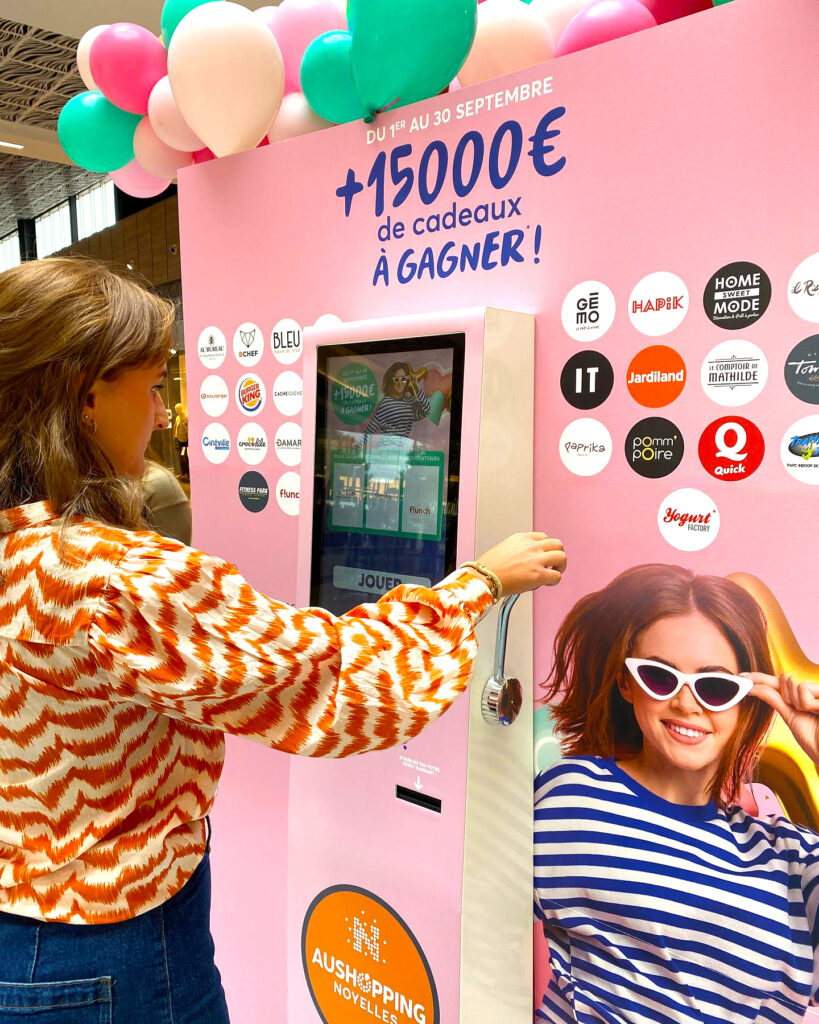 Borne d’animation interactive et digitale marketing permettant de collecter des données clients, générer des leads qualifiés et optimiser vos stratégies marketing.