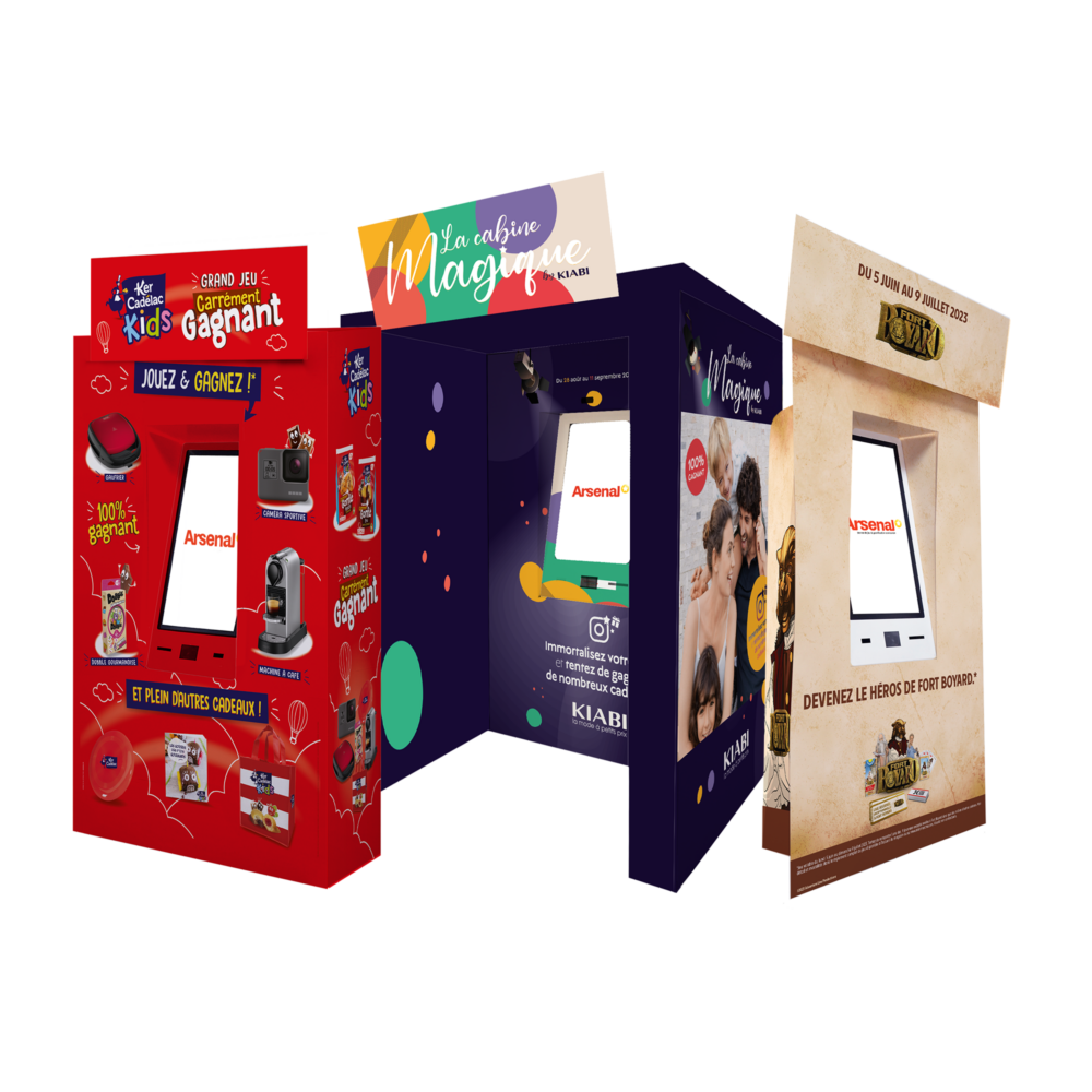 Borne Retail jeux concours animation commerciale
