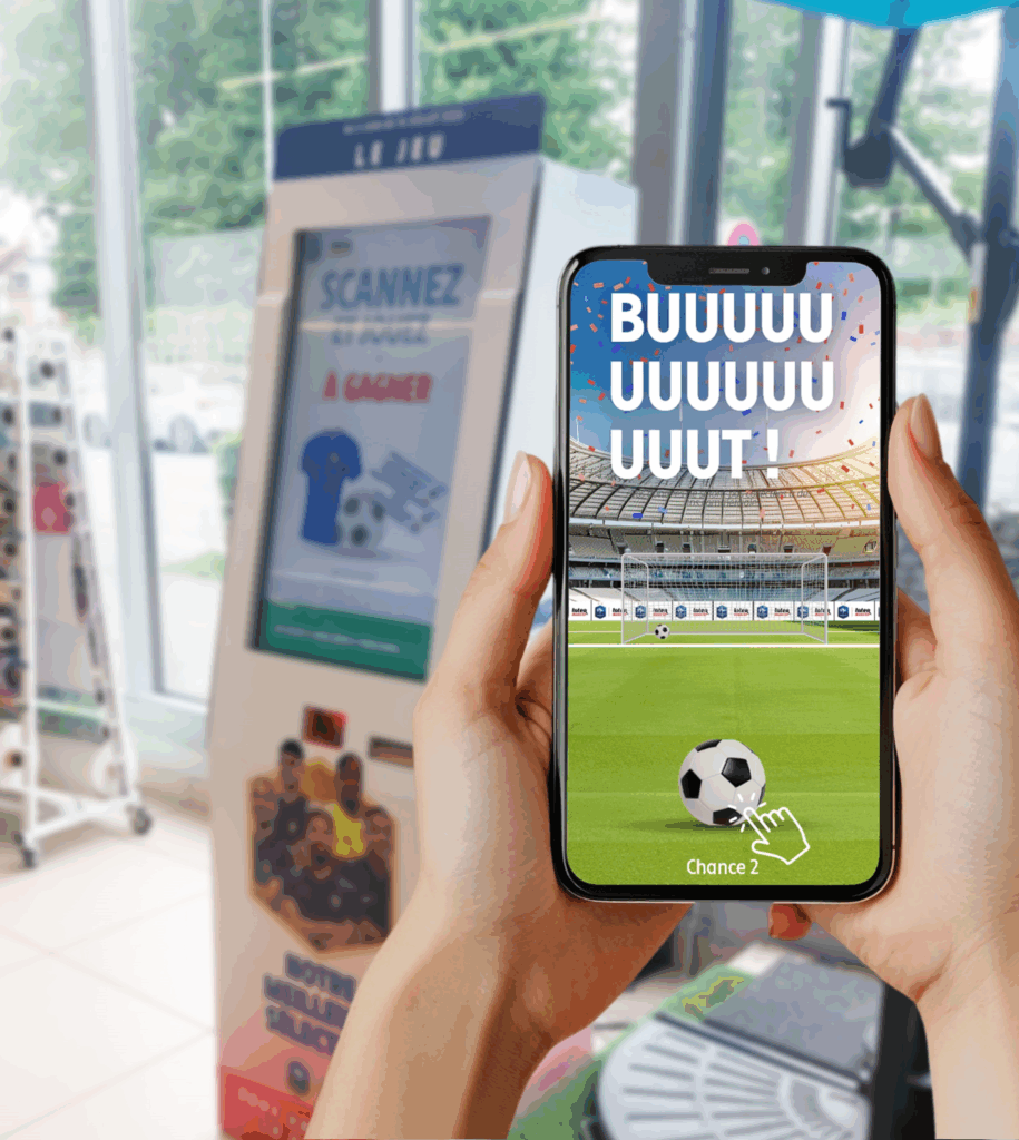 Développement de jeux marketing : roue de la fortune, quiz, instant gagnant, tirage au sort, jackpot et scoring. Solutions logicielles gamifiées pour opérations marketing omnicanales.