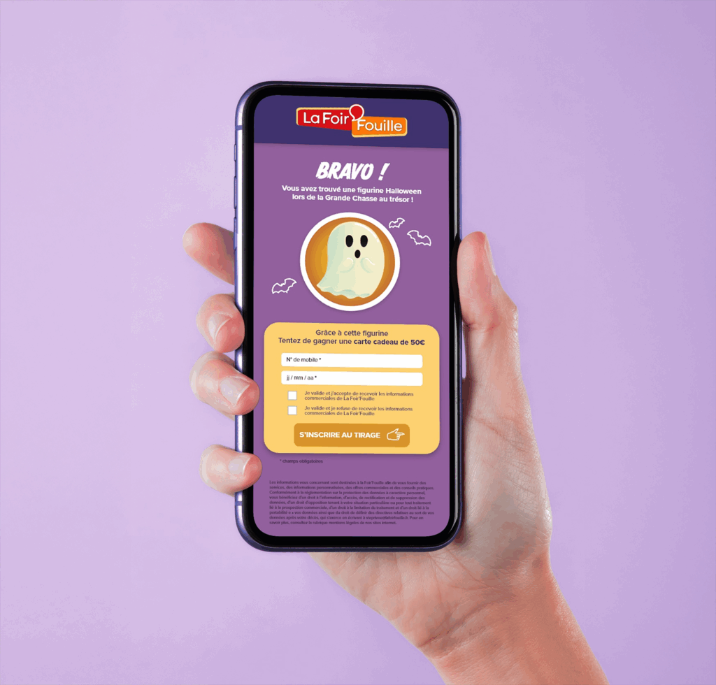 Développement de jeux marketing : roue de la fortune, quiz, instant gagnant, tirage au sort, jackpot et scoring. Solutions logicielles gamifiées pour opérations marketing omnicanales.