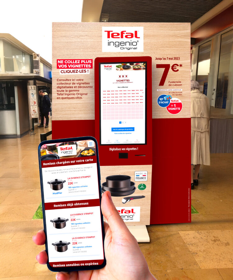 Borne d’animation interactive et digitale marketing permettant de collecter des données clients, générer des leads qualifiés et optimiser vos stratégies marketing.