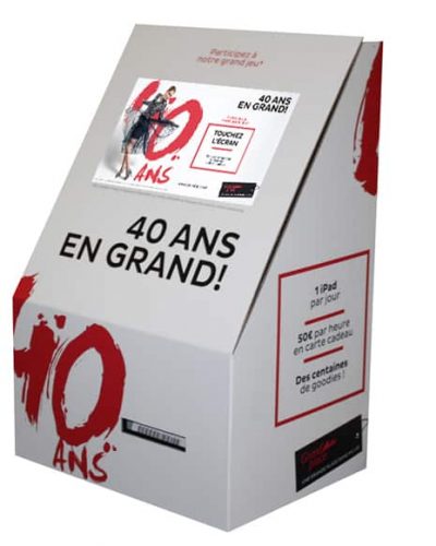 ecran tactile 40 ans