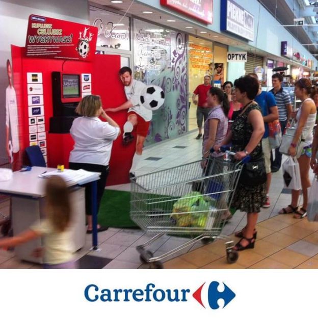 borne jeu carrefour football