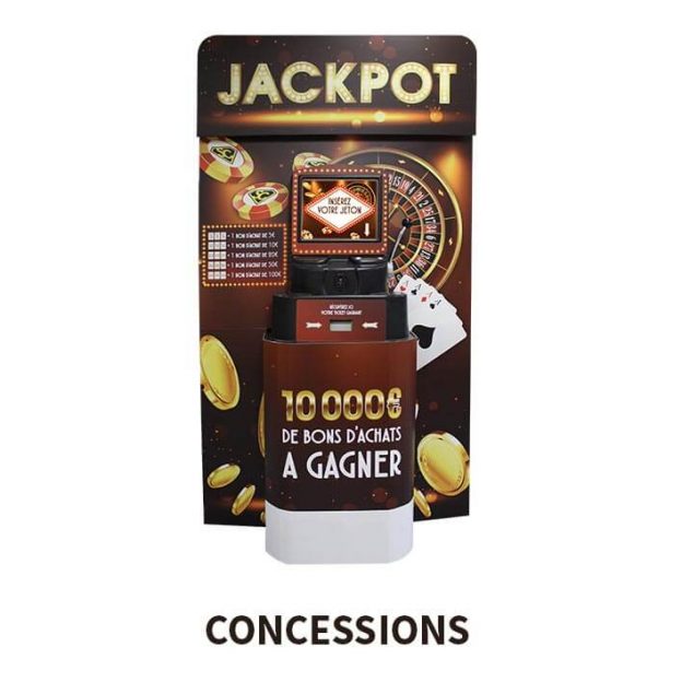 borne jackpot location jeu concession