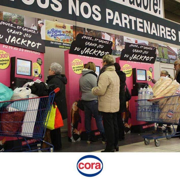 cora borne hypermarche jeu